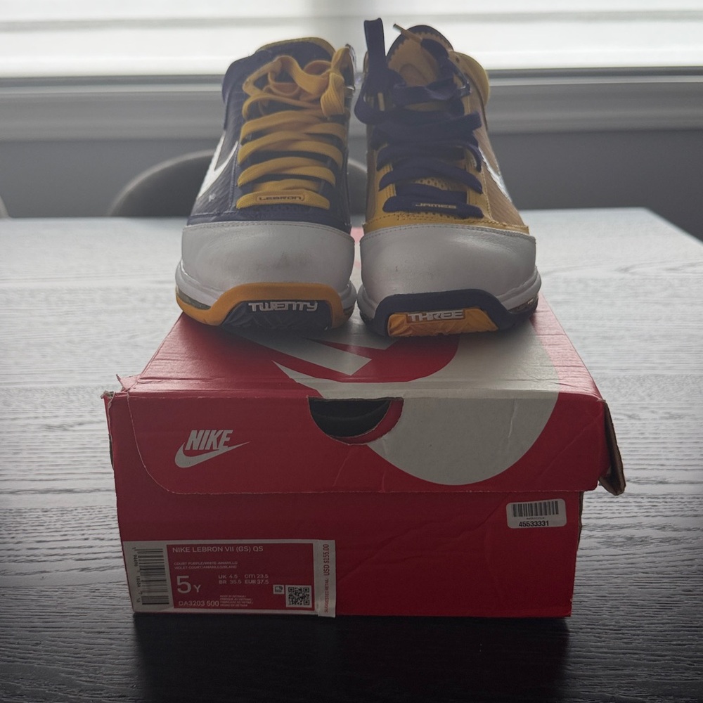 Nike LeBron Sneakers in Yellow and Purple